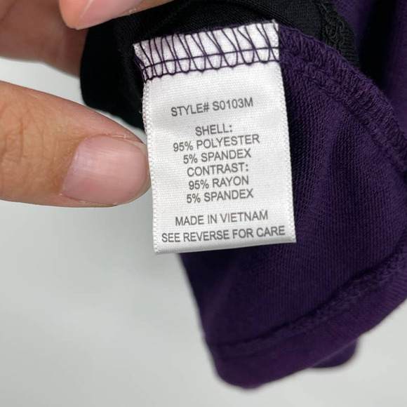 Always Indigo Purple Cardigan Sweater with Black Tank Top Womens Small NEW - Picture 7 of 12